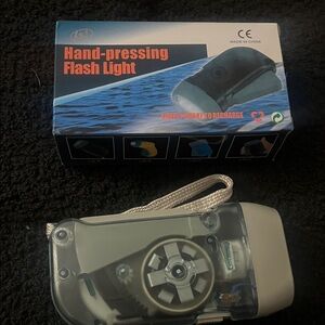 Transparent Hand-Crank Flashlight